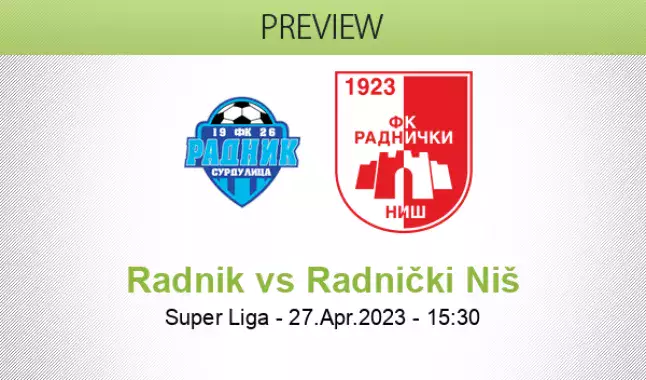 Radnicki 1923 vs Radnicki Nis » Predictions, Odds & Scores